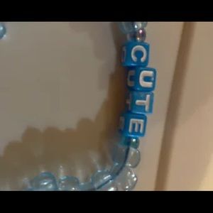 Pony bead phrase bracelet